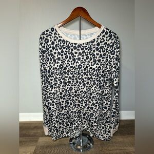 Leopard Print Long Sleeve Top